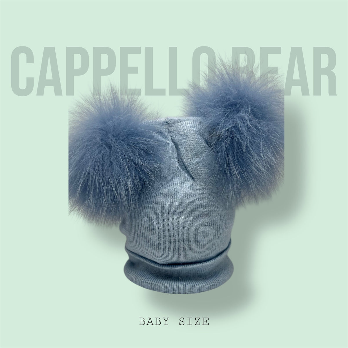 Cappello Orsetto Azzurro- Bimbi