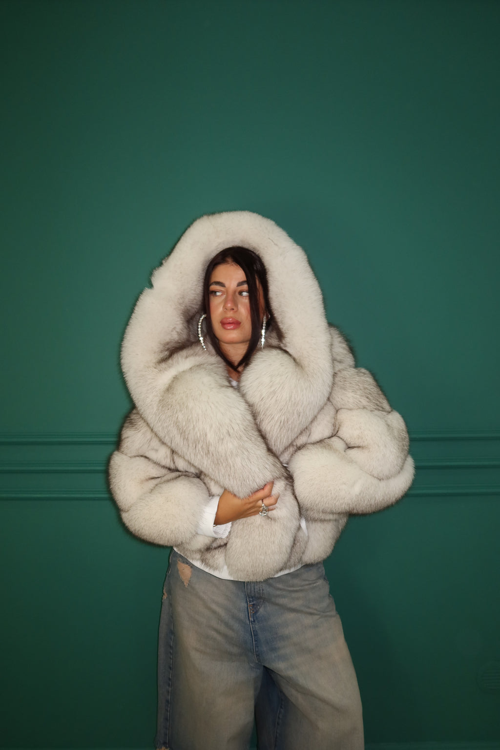 Maxi Bomber con Cappuccio “Chiara “