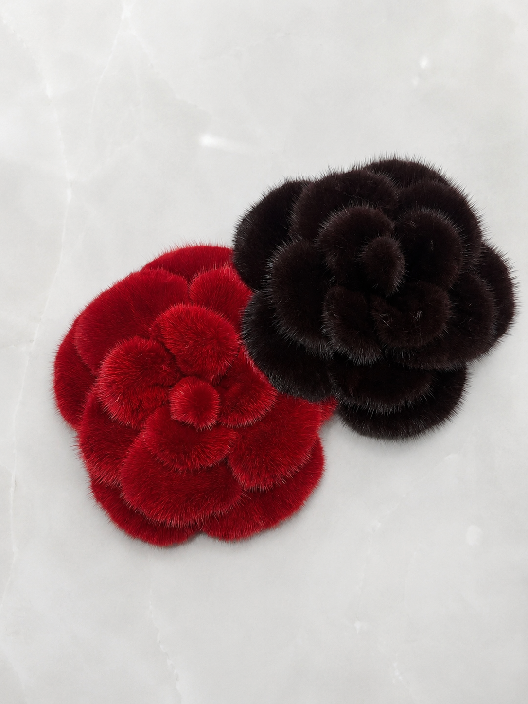 Spilla in Visone “Camelia”