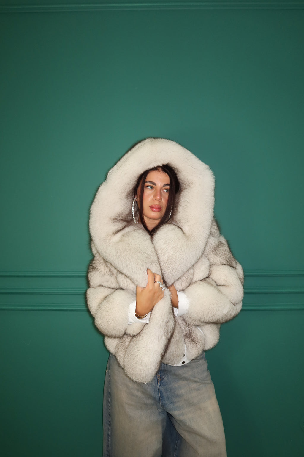 Maxi Bomber con Cappuccio “Chiara “