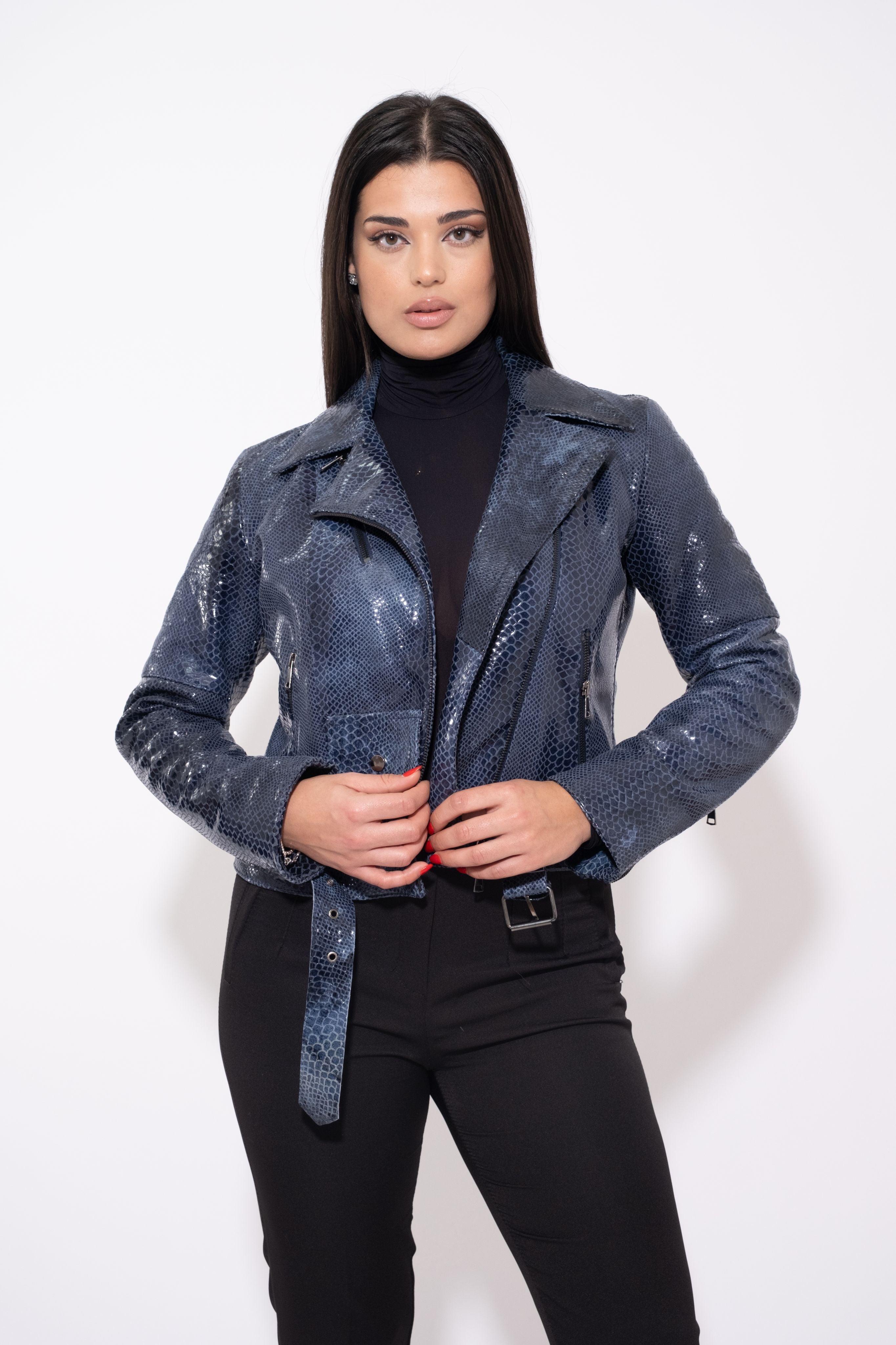 Snake Leather Jacket