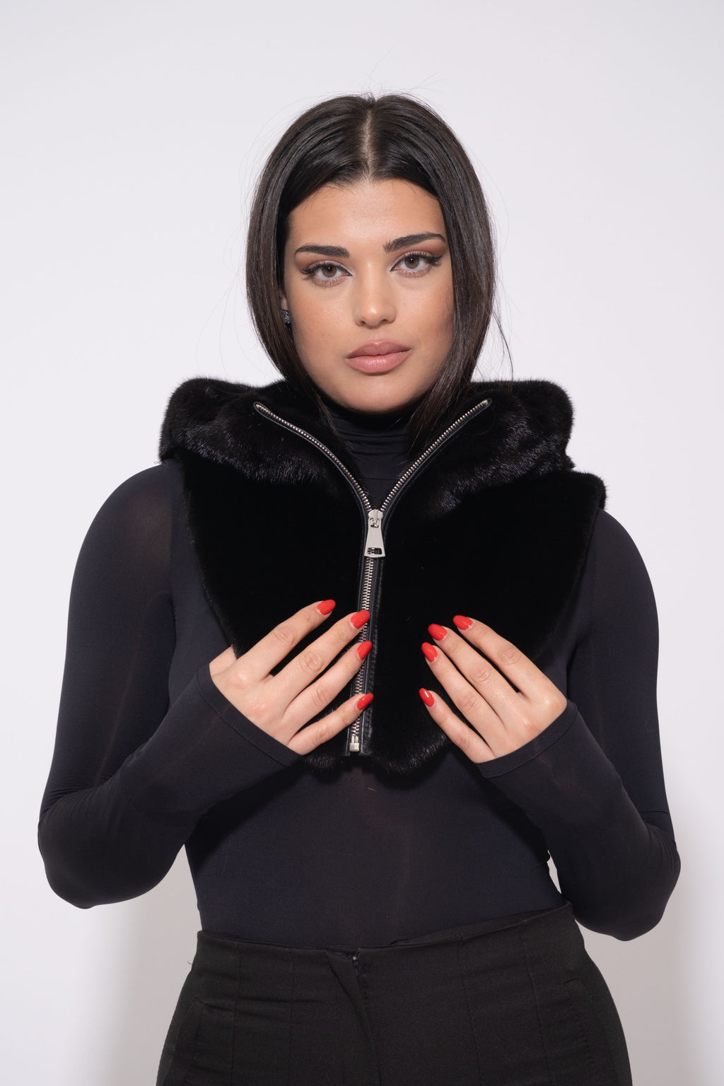 PRE ORDINE- Cappuccio in Visone