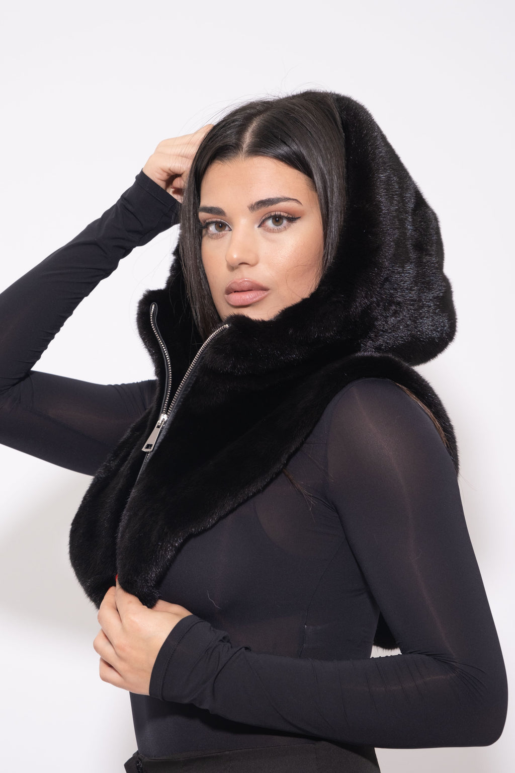 PRE ORDINE- Cappuccio in Visone