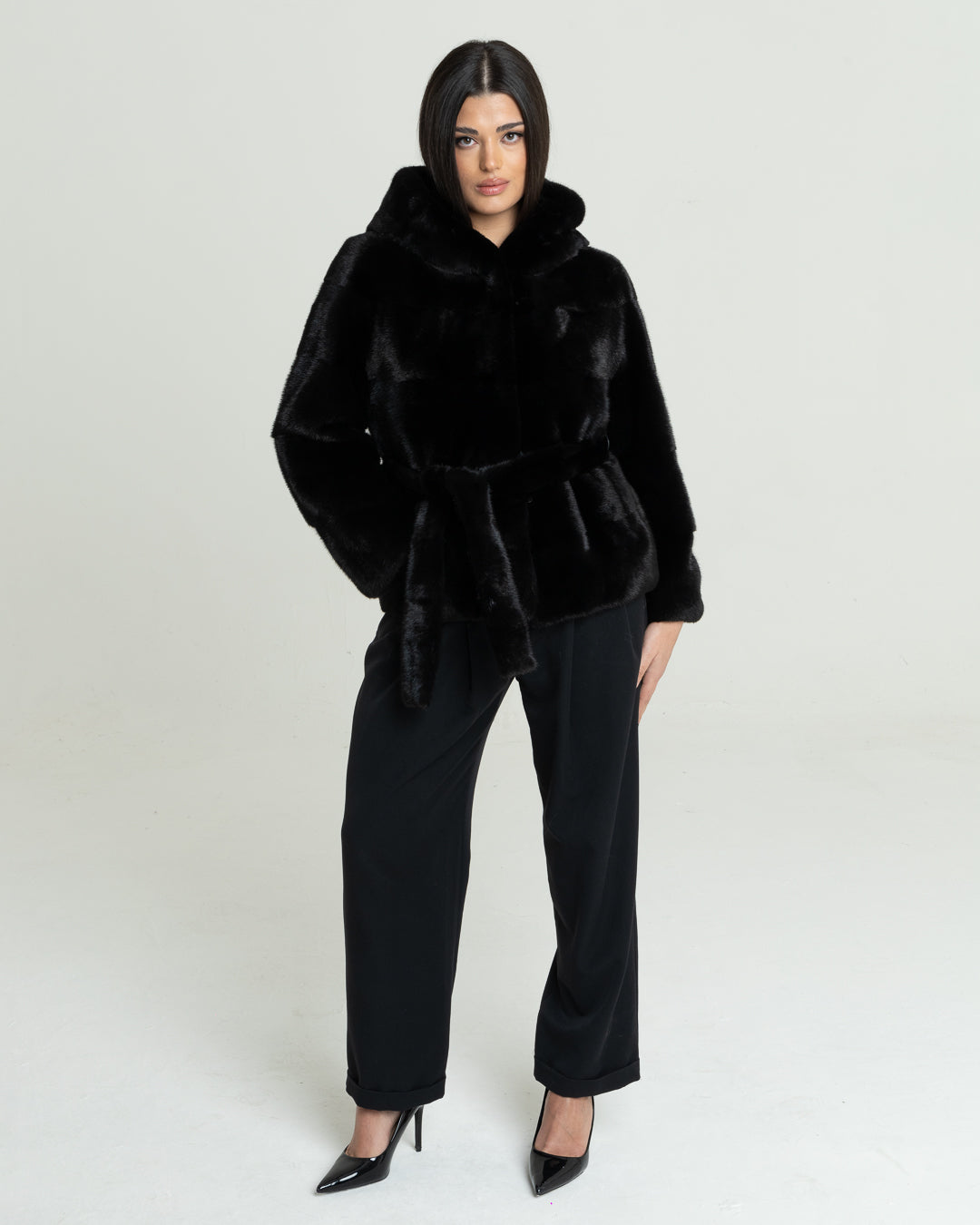 Visone Nero Orizzontale Top Quality