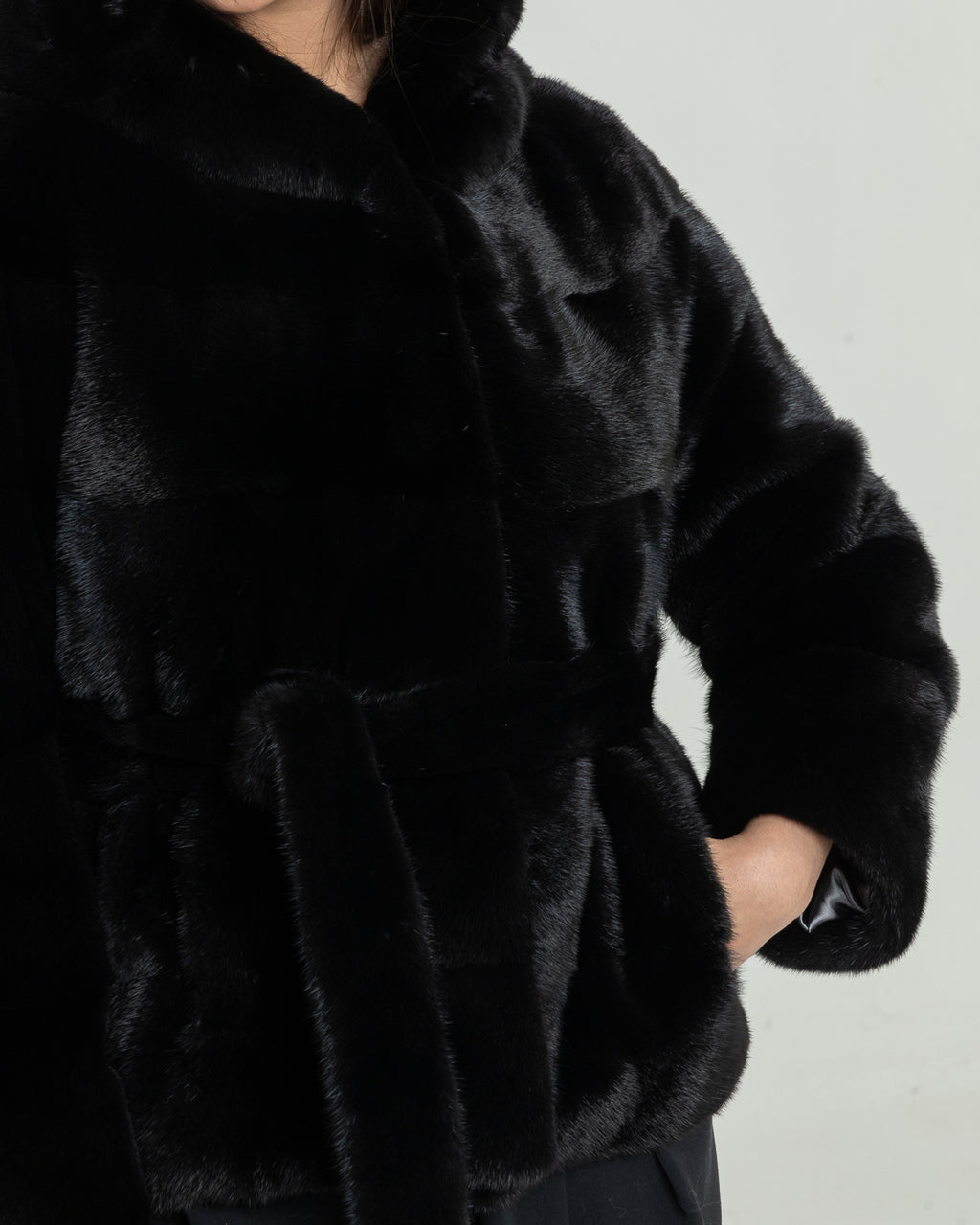 Visone Nero Orizzontale Top Quality