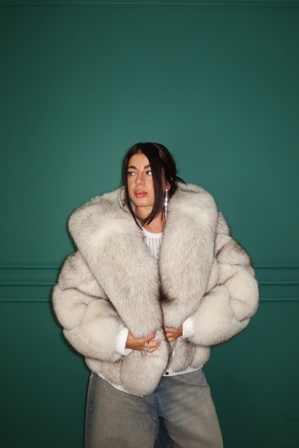 Maxi Bomber con Cappuccio “Chiara “