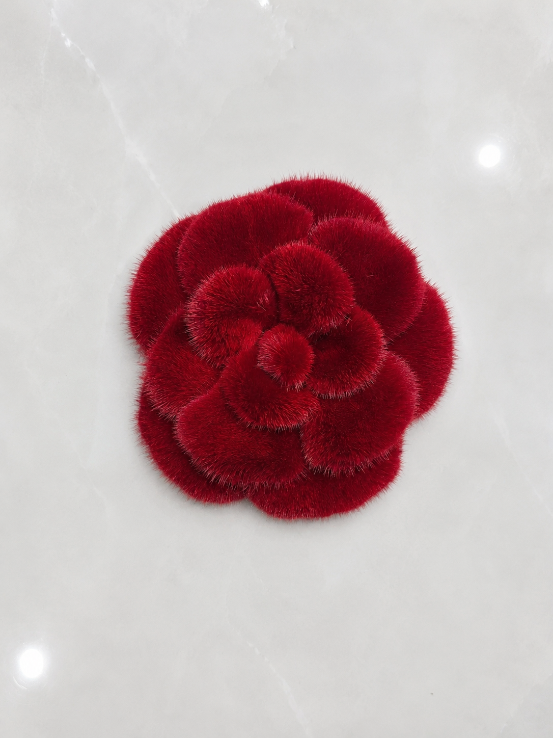 Spilla in Visone “Camelia”