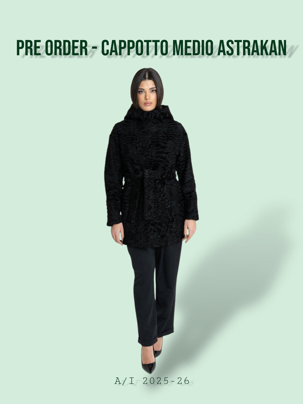 PRE ORDER- Cappotto Linda Nero